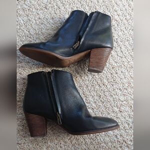 Madewell - leather the Billie boots in black size 6.5